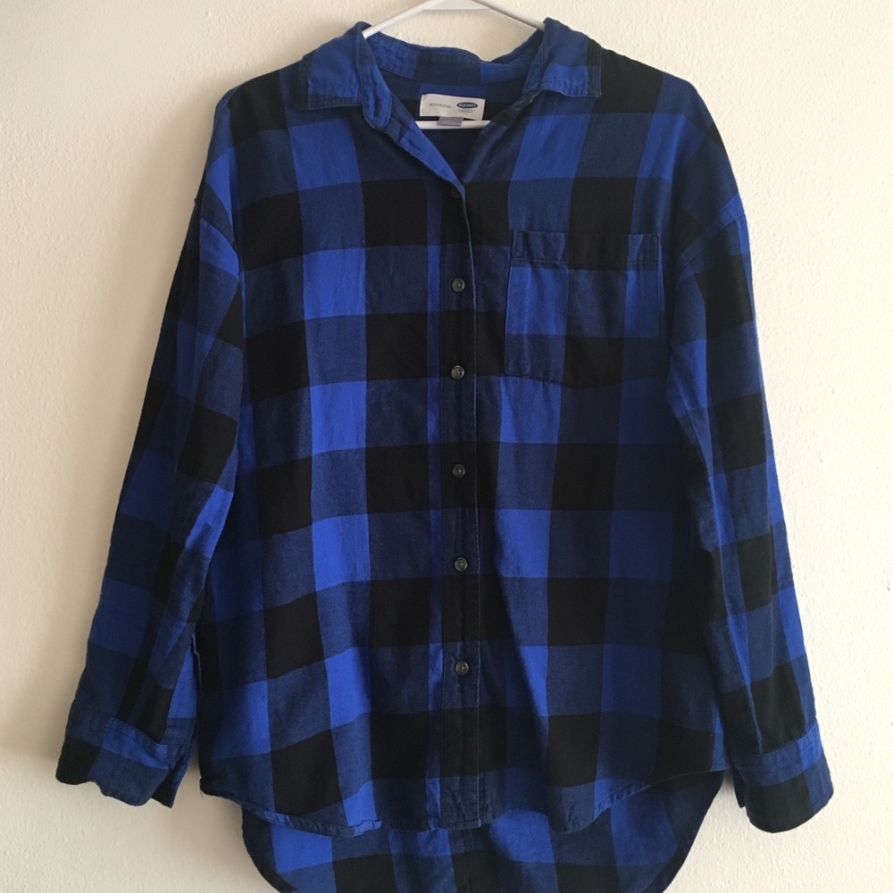 Old Navy Blue  Flannel